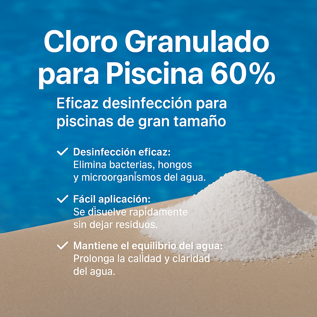 Cloro Granulado Para Piscina 60% 25k Vapohouse