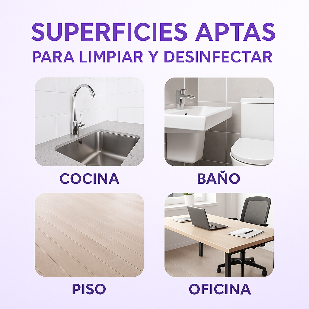 Limpiador Desinfectante Eco Bac Liquido Lavanda 5L Vapohouse