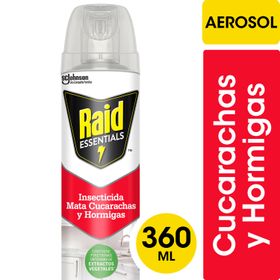 Insecticida Aerosol Mata Cucarachas Y Hormigas 360cm Raid