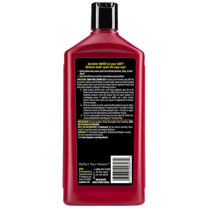 Eliminador Manchas De Agua Water Spot Remover 473ml (A3714) Meguiar’s