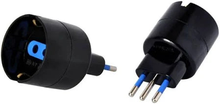 Adaptador Schuko Con Proteccion 2p+T 10a 250v Negro Lexo