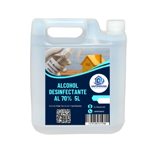 Alcohol Desinfectante al 70% Tazer 5L Vapohouse