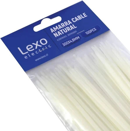 Amarra Cables de alta resistencia. Para amarre de cables en tableros eléctricos, sujeción en bandejas tipo canastillo entre otras aplicaciones.