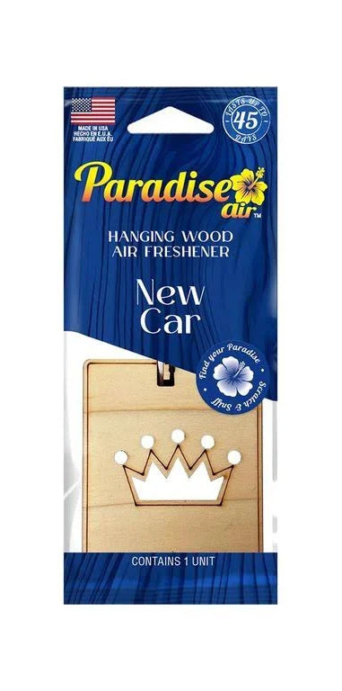 Aromatizante Para Autos Air Hanging Wood New Car 1u (HW-6007PK72) Paradise