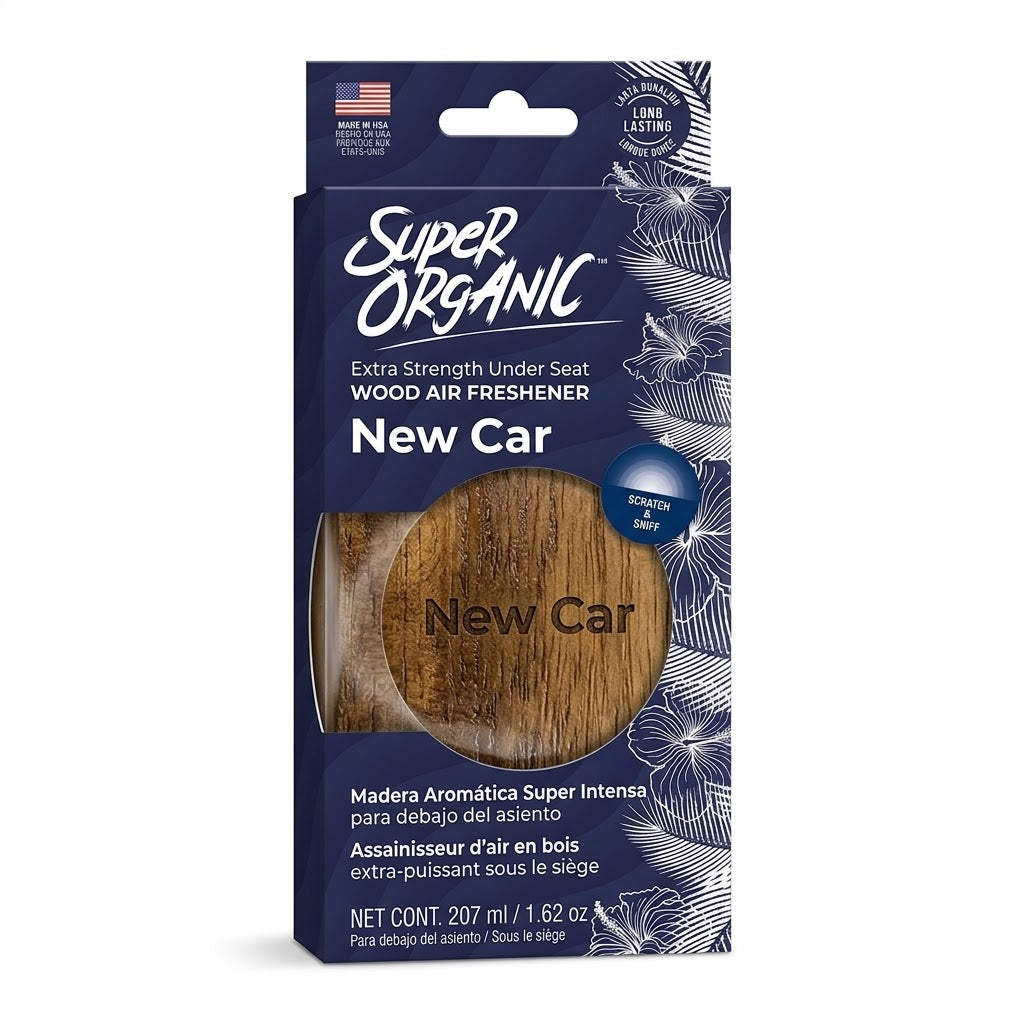 Aromatizante Para Autos Super Organic Air Freshener New Car 1u (6007PK72) Paradise