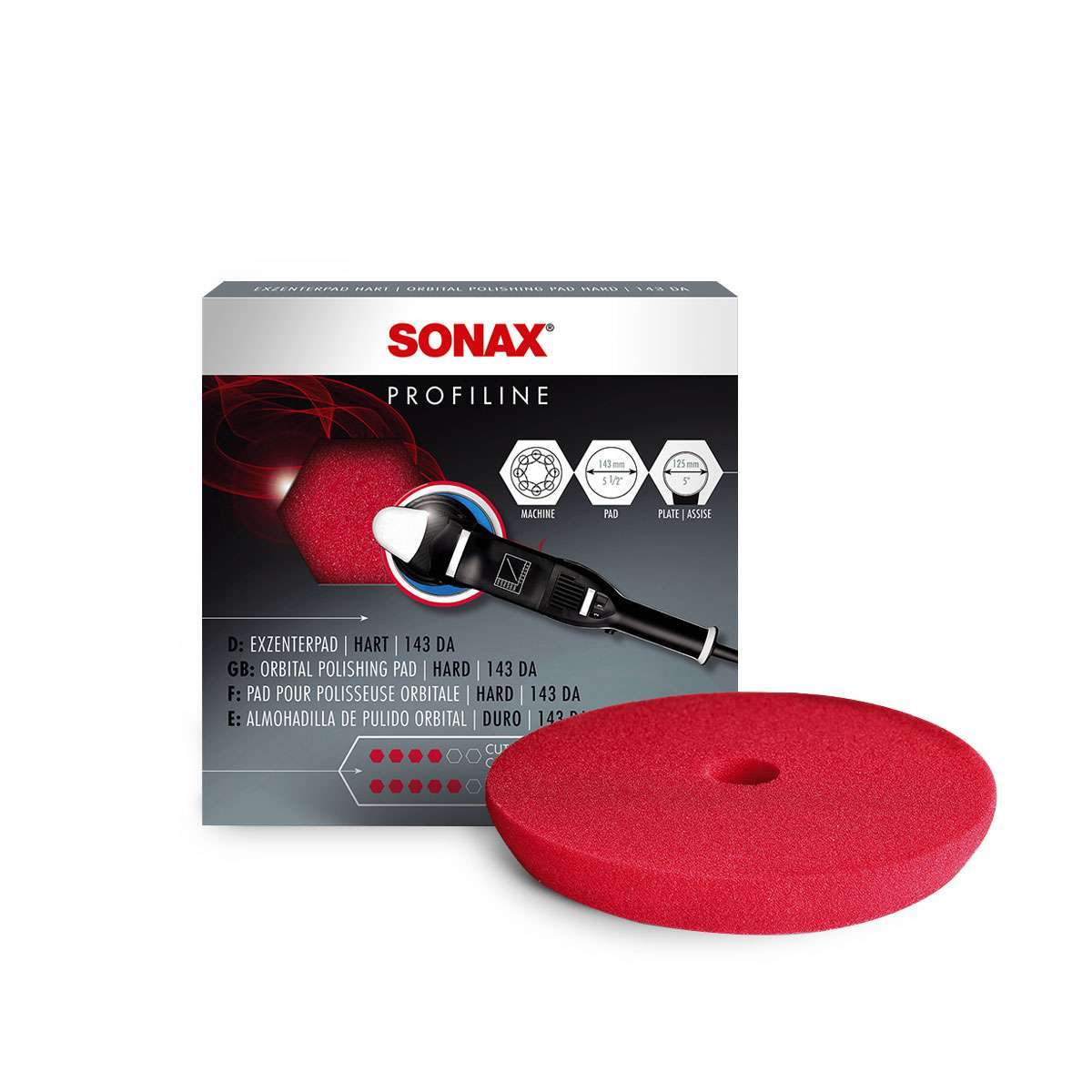 Bonete De Esponja Cutting Corte Alto Disc 143mm Sonax