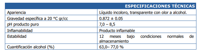 Alcohol Desinfectante al 70% Tazer 5L Vapohouse