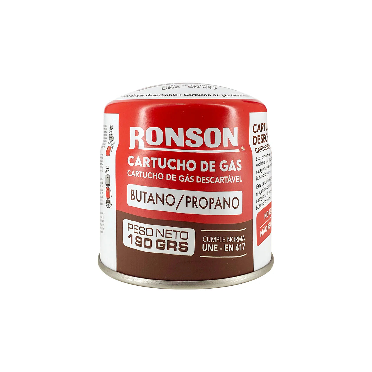 Cartucho Repuesto De Gas Butano 190g 1 un Ronson
