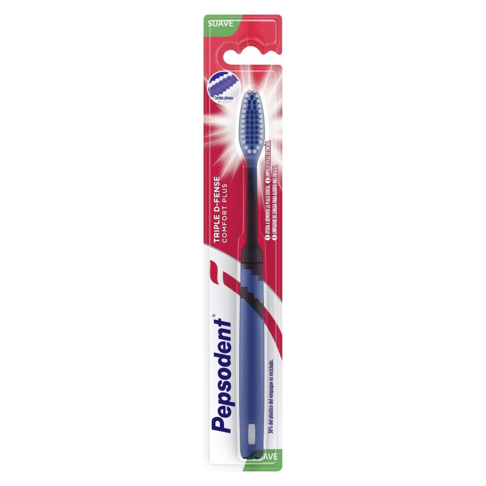 Cepillo de Dientes Triple D-Fense Suave 1u Pepsodent