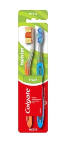 Cepillo de Dientes Twister Medio 2u Colgate