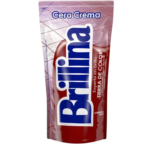 Cera Crema Tierra De Color  Doypack 480cc Brillina