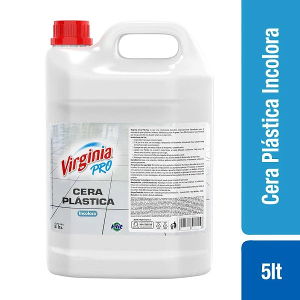 Cera Liquida Plastico Incoloro 5L Virginia