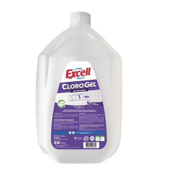 Cloro Gel Antisarro Lavanda 5L Excell