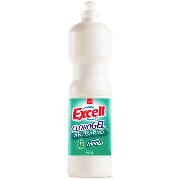 Cloro Gel Antisarro Menta 900cc Excell