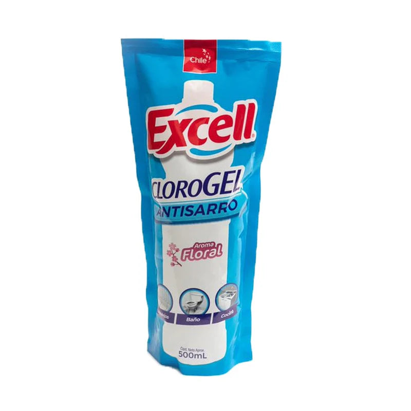 Cloro Gel Doypack Floral 500ml Excell
