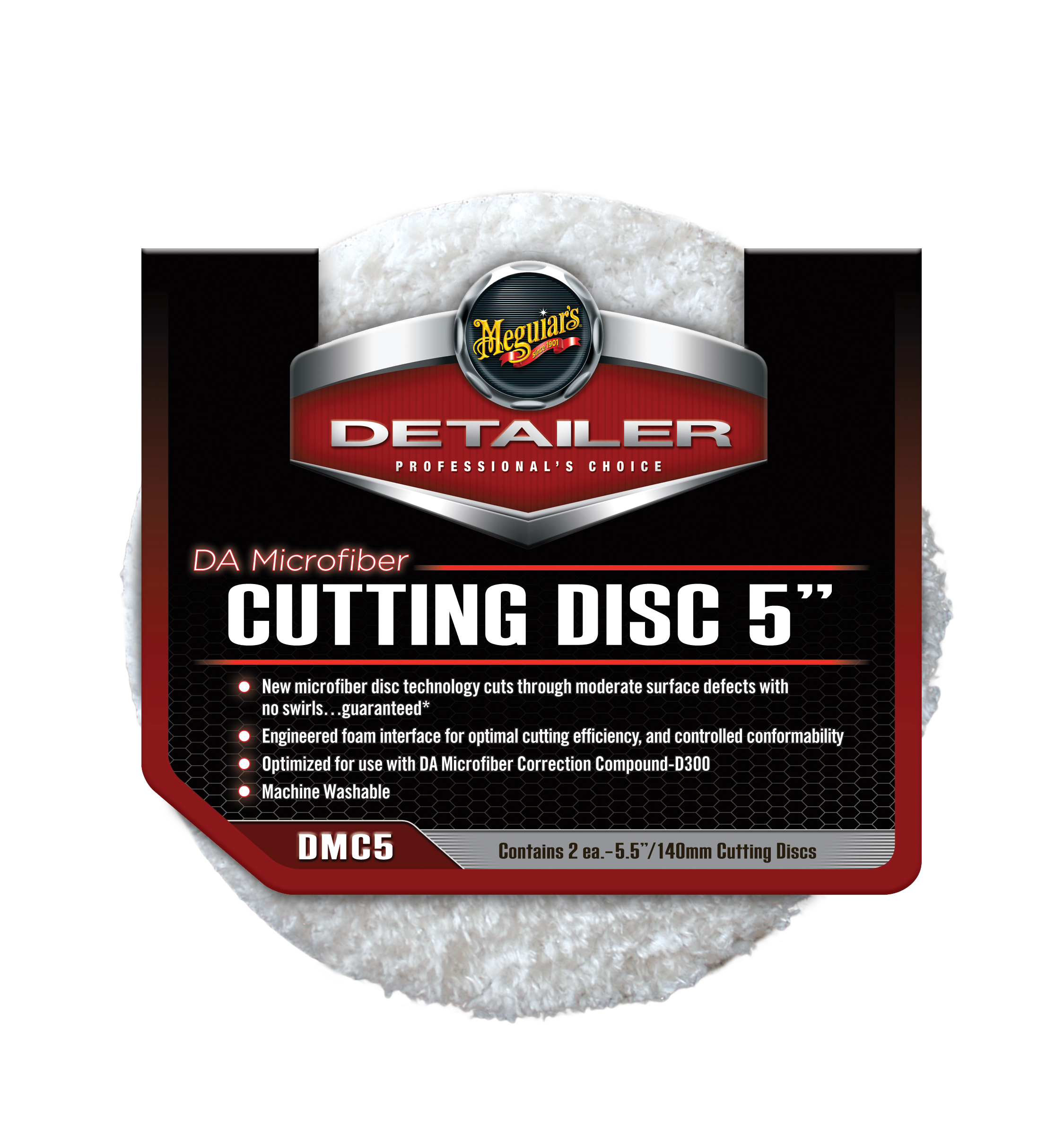 Bonete Microfibra Corte Cutting Disc 5 (DMC5) Meguiar’s