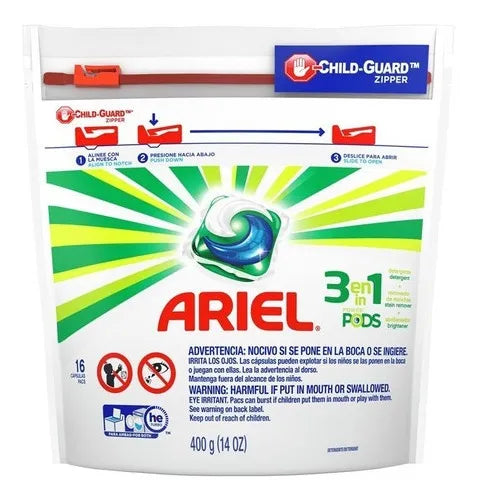 Detergente Capsulas Ariel Pods 16U