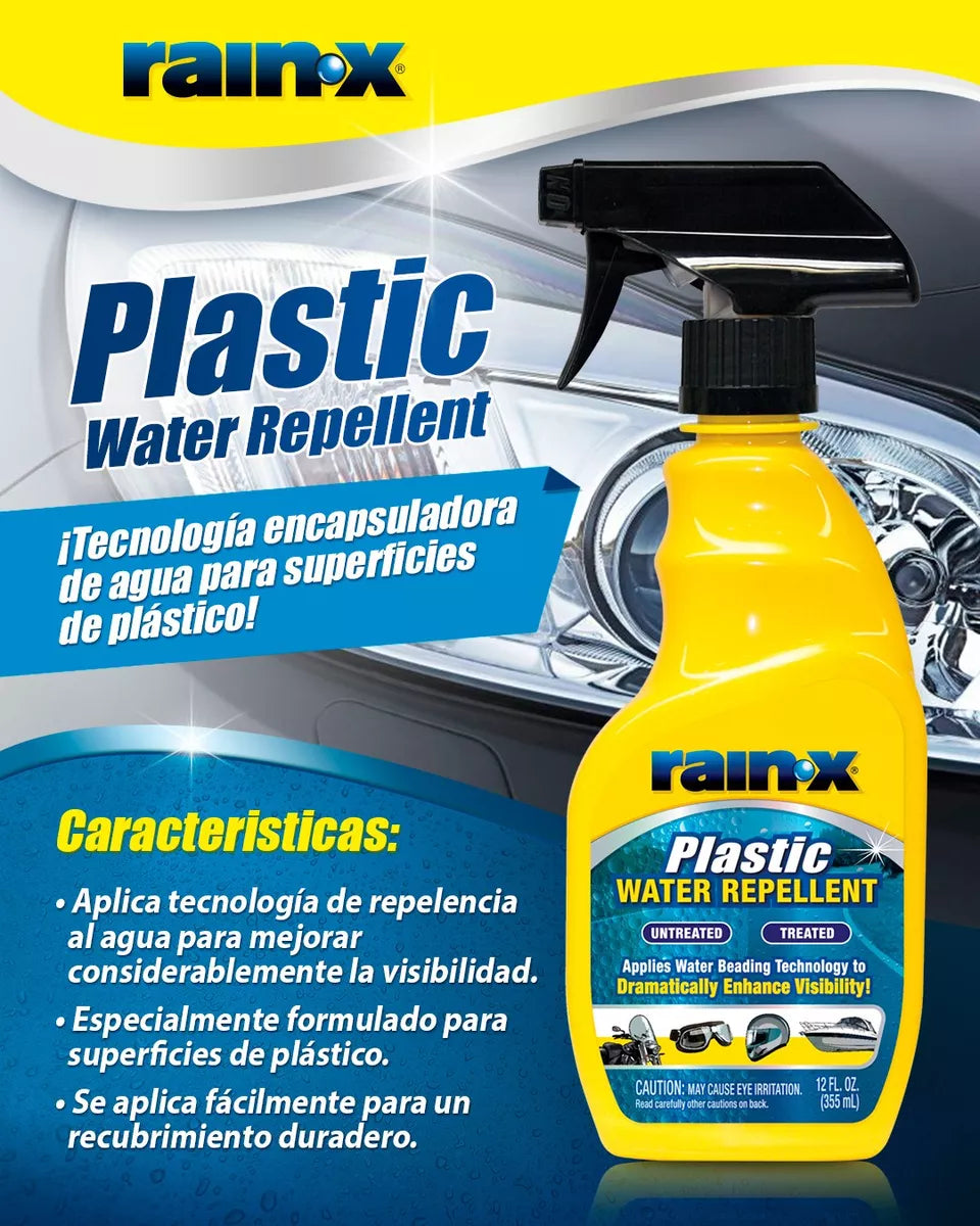 Repelente De Agua Para Micas Plásticas 355cc (620036) Rain-x