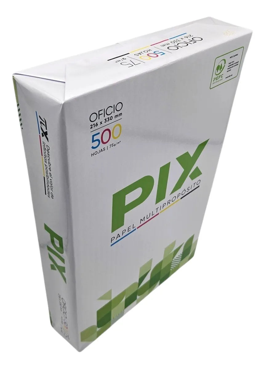 Papel Fotocopia Multiproposito Tamaño Oficio 500 Hojas Pix