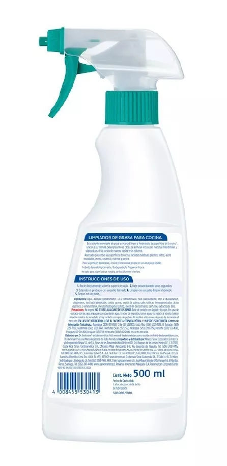 Limpiador De Grasa Para Cocina 500ml Dr.Beckmann