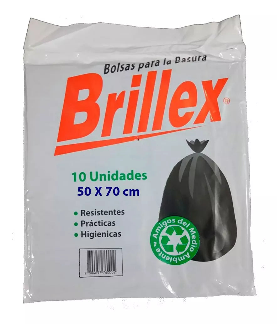 Bolsas De Basura 50x70 10u Brillex
