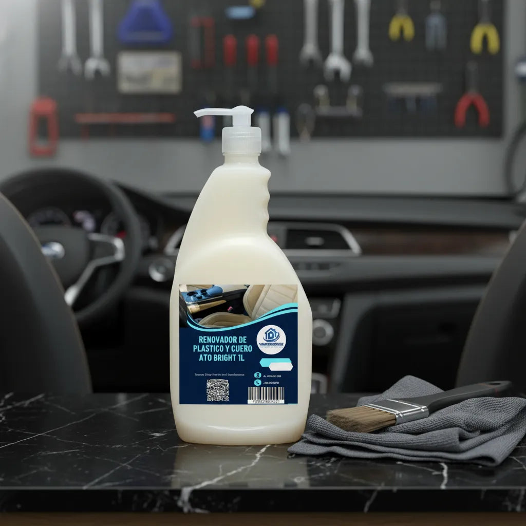 Renovador De Plastico Y Cuero Ato Bright 1L Vapohouse