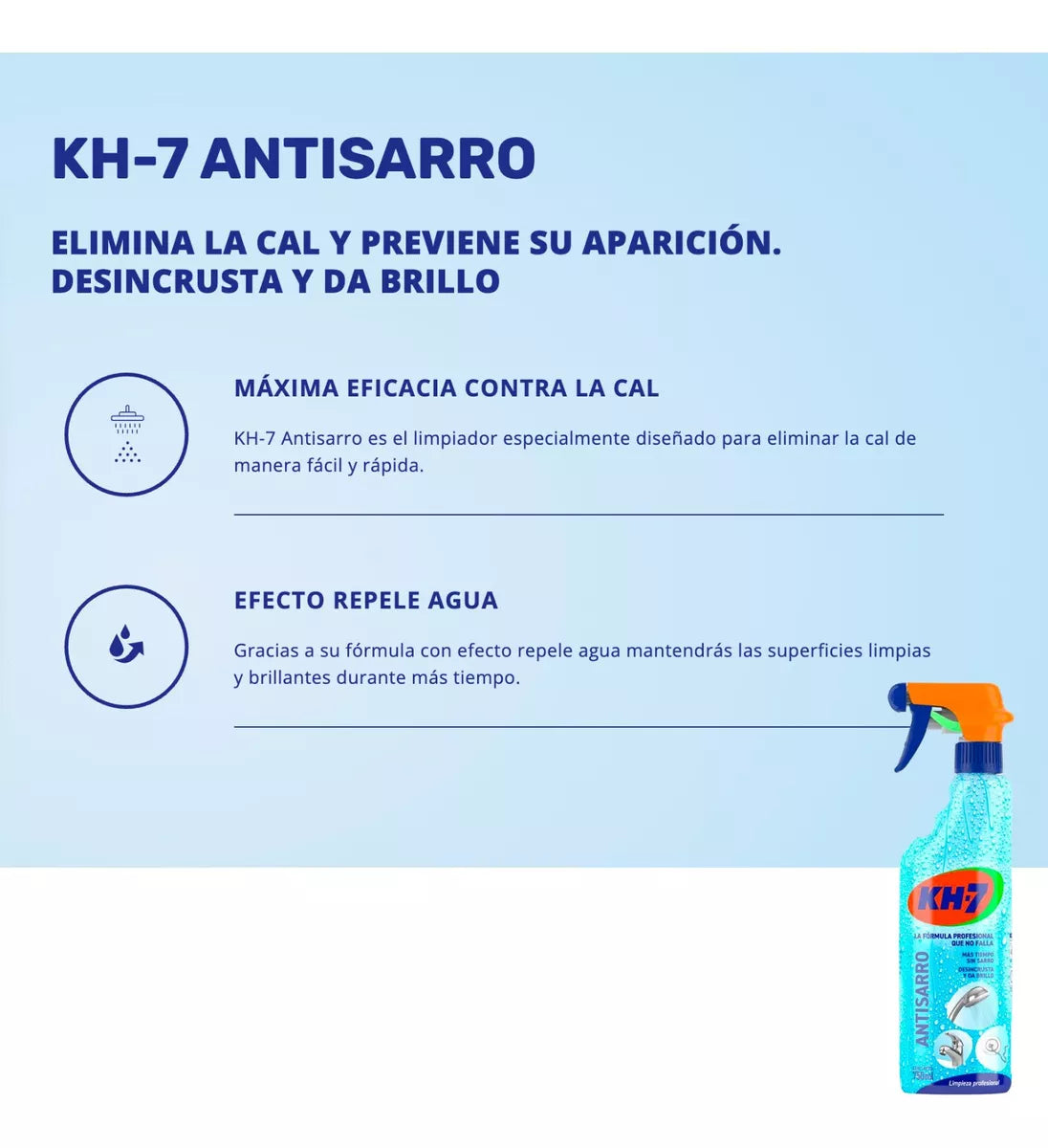Limpiador antisarro Gatillo 750ml KH7
