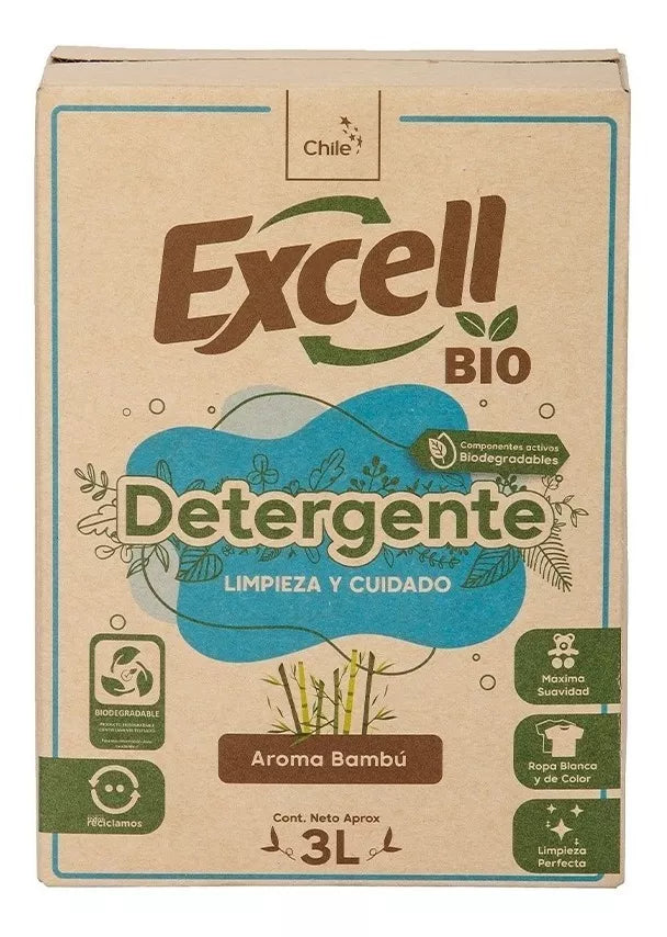 Detergente Liquido Excell Aroma Bambu Bag In Bio 3L