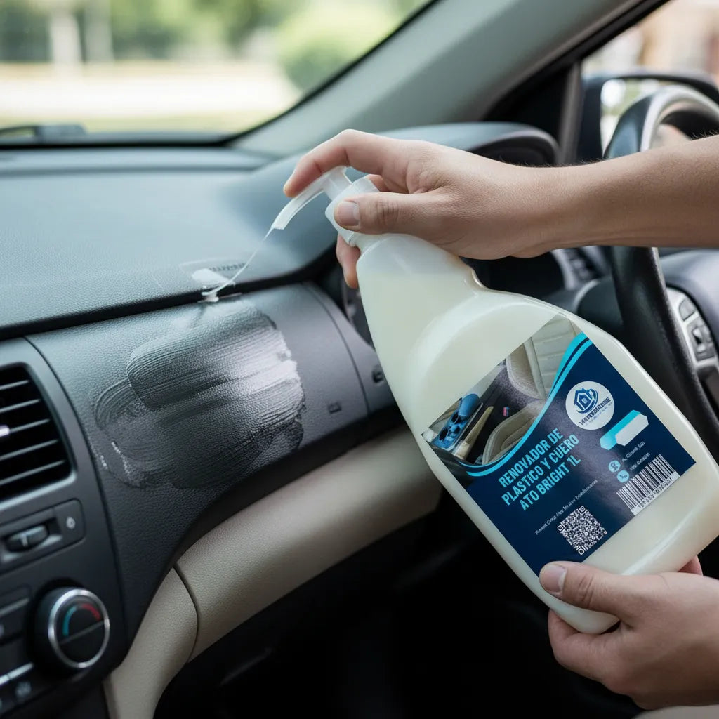 Renovador De Plastico Y Cuero Ato Bright 1L Vapohouse