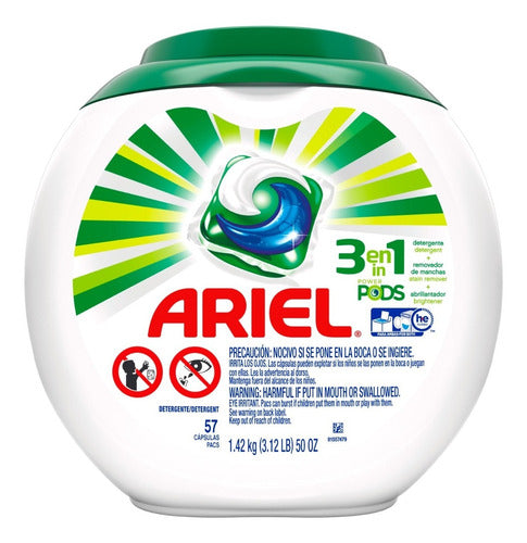 Detergente Capsulas Ariel Pods 57u