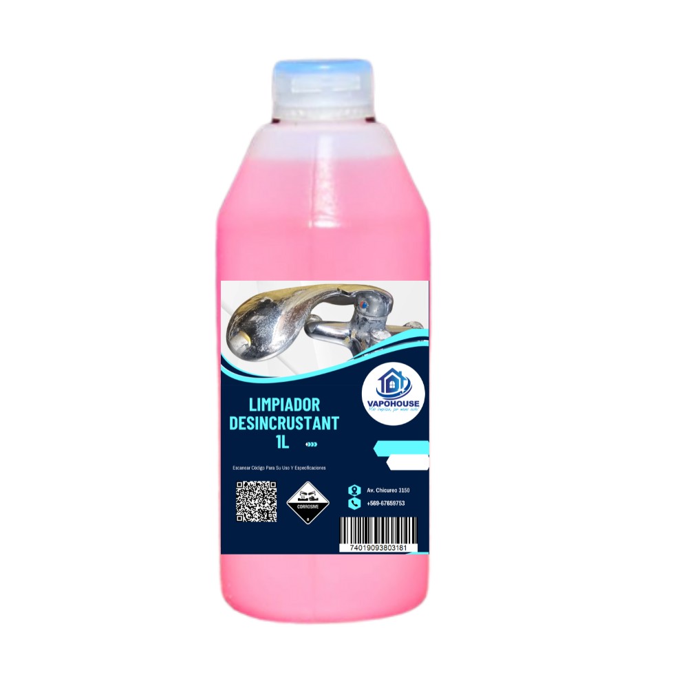 Limpiador Desincrustante Sarro Acid Mousse 1L Vapohouse