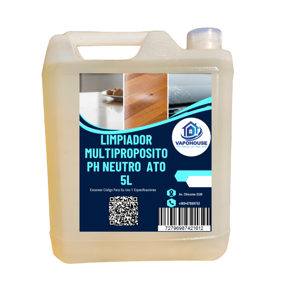Limpiador Multiproposito Ph Neutro  Ato Neutro 5L Vapohouse
