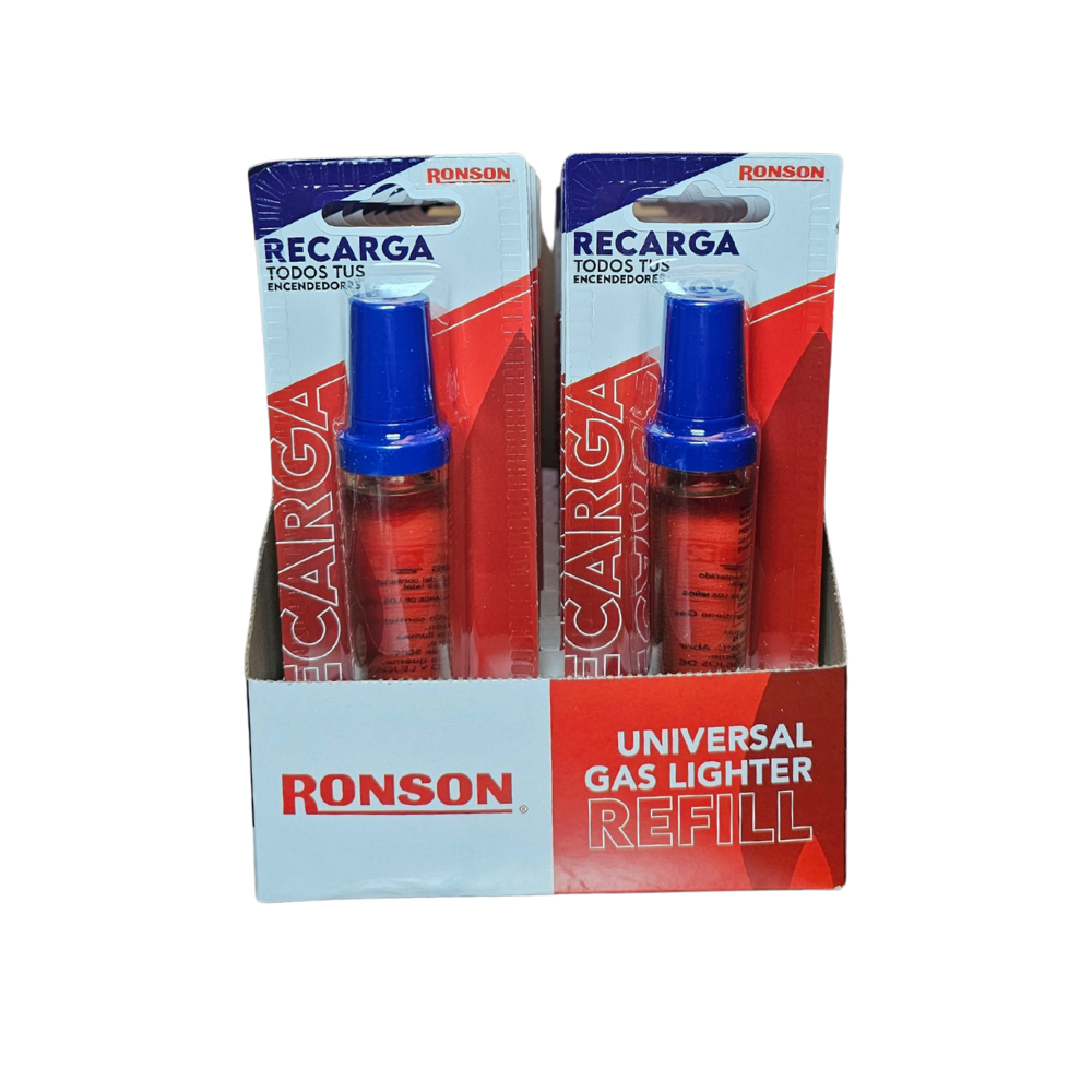 Pack 20u Recarga Encendedor Gas Butano Mini 18ml 1un Ronson