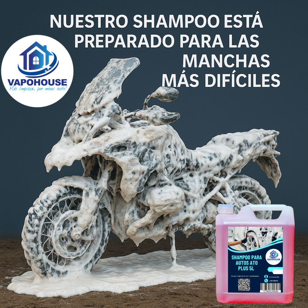 Shampoo Para Autos Ato Plus 1L Vapohouse