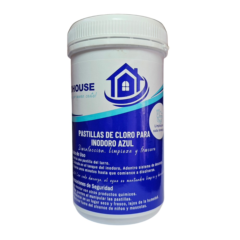 Pastillas De Cloro Para Inodoro Azul 40g 25u 1k Vapohouse