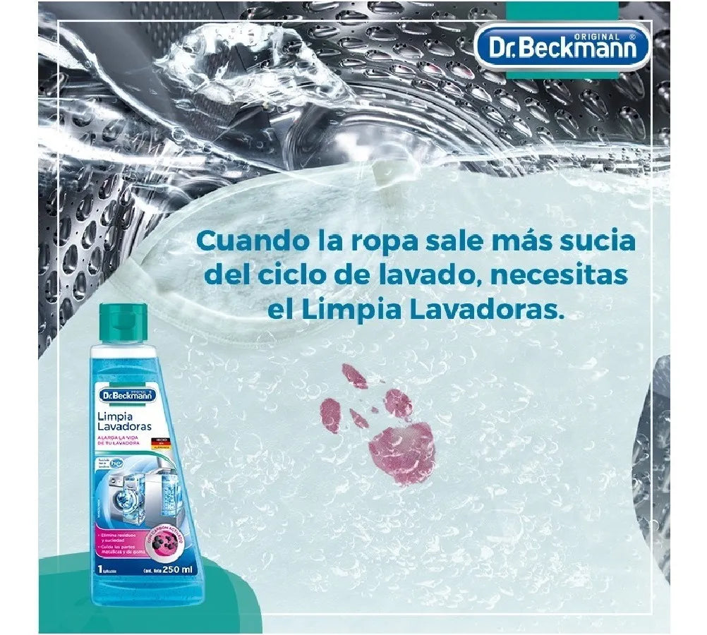 Dr. Beckmann - Limpia Lavadoras - Elimina La Cal, La Suciedad Y