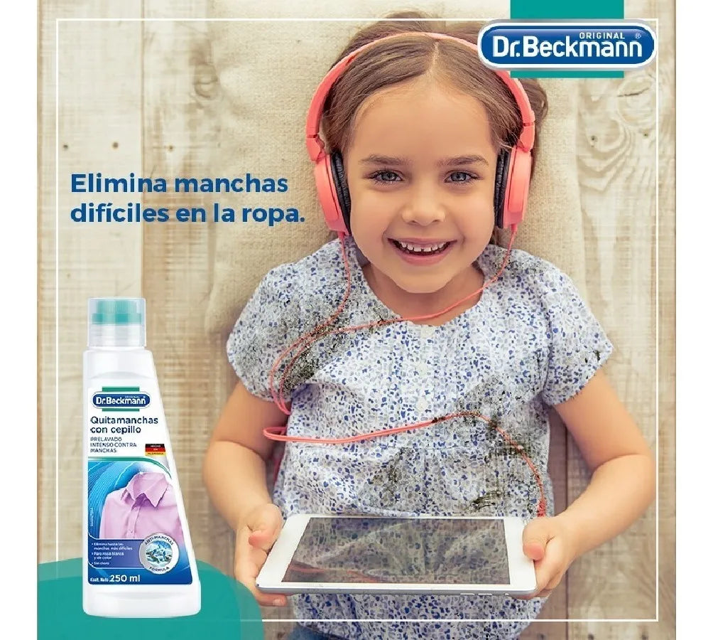 Quitamanchas Prelavado Con Cepillo 250ml Dr.Beckmann