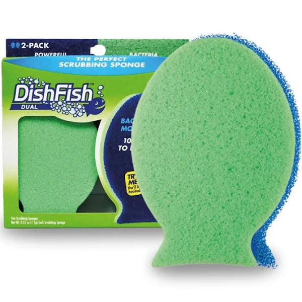 Esponja Dual Scrubber 2u Dish Fish