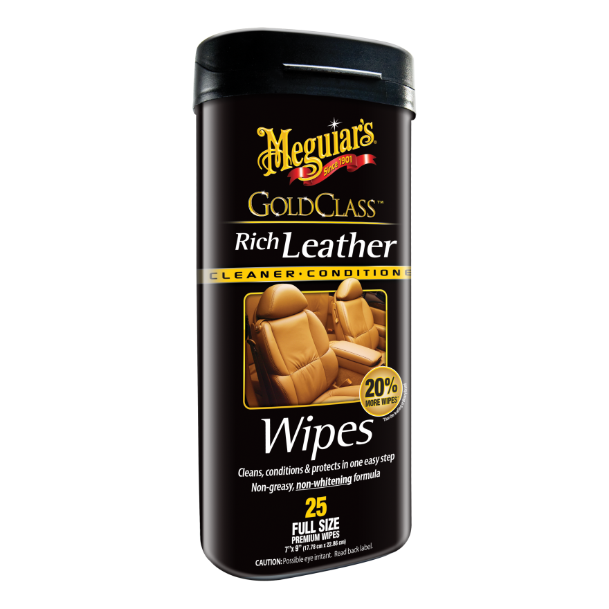 Limpiador De Cueros Gold Class Rich Leather 25 Wipes (G10900) Meguiar’s