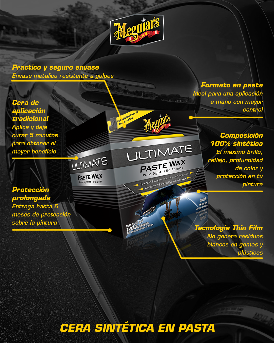 Cera Para Autos Ultimate Paste Wax 311g (G210608) Meguiar’s