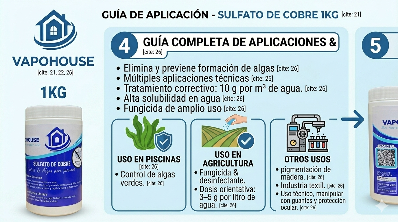 Sulfato De Cobre 1K Vapohouse