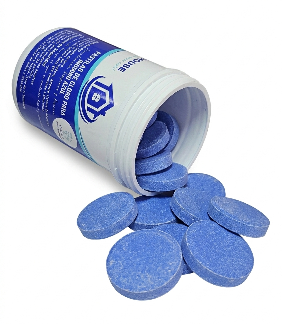 Pastillas De Cloro Para Inodoro Azul 40g 25u 1k Vapohouse