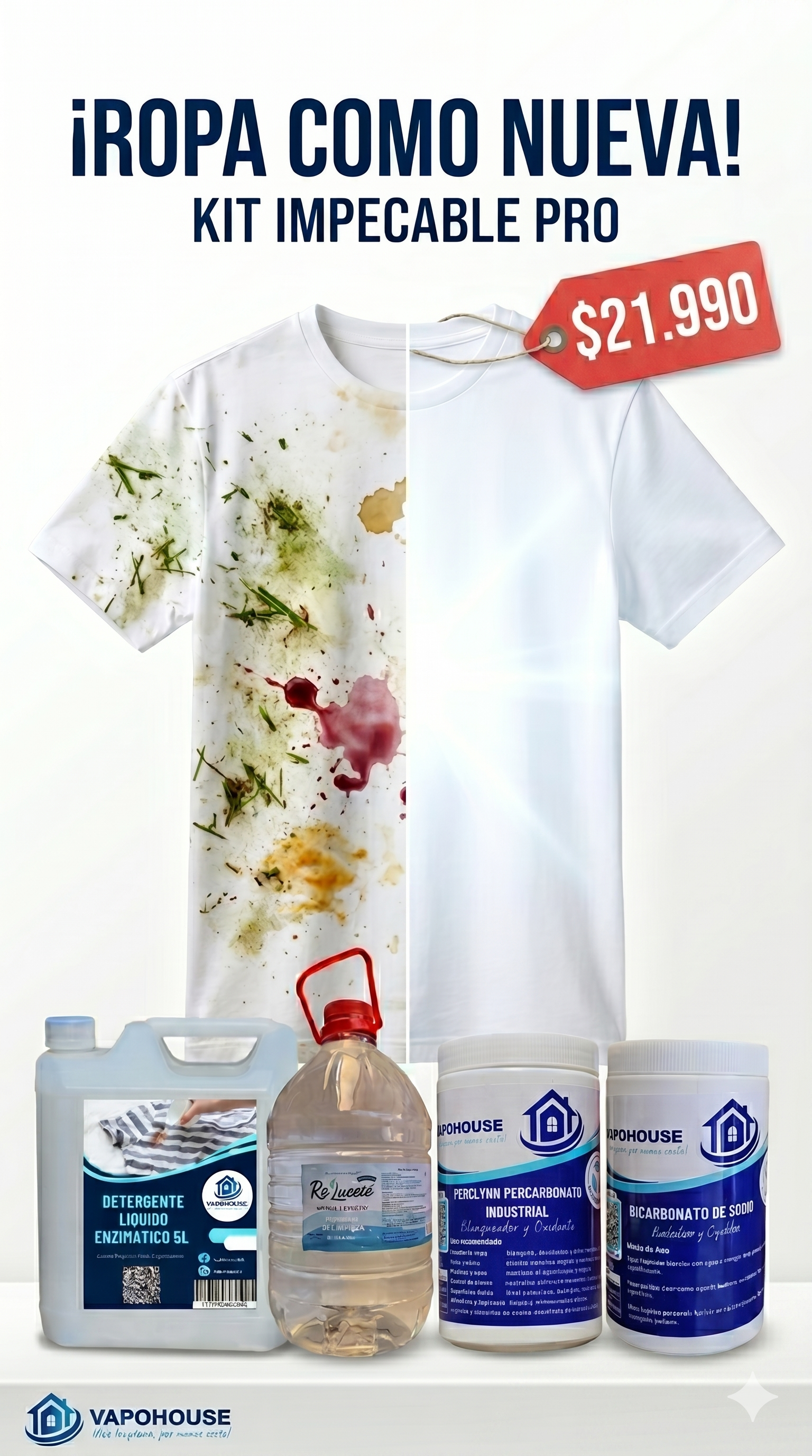 Kit Ropa Impecable PRO Vapohouse
