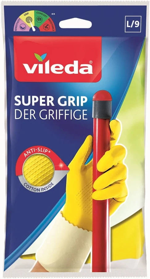 Guante Multiuso Super Grip Antislip Tallas L; Vileda