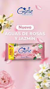 Jabón en Barra Giselle Agua De Rosas Y Jazmin Pack 3 270g Popeye