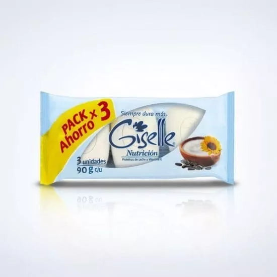 Jabón en Barra Giselle Nutricion Pack 3 270g Popeye
