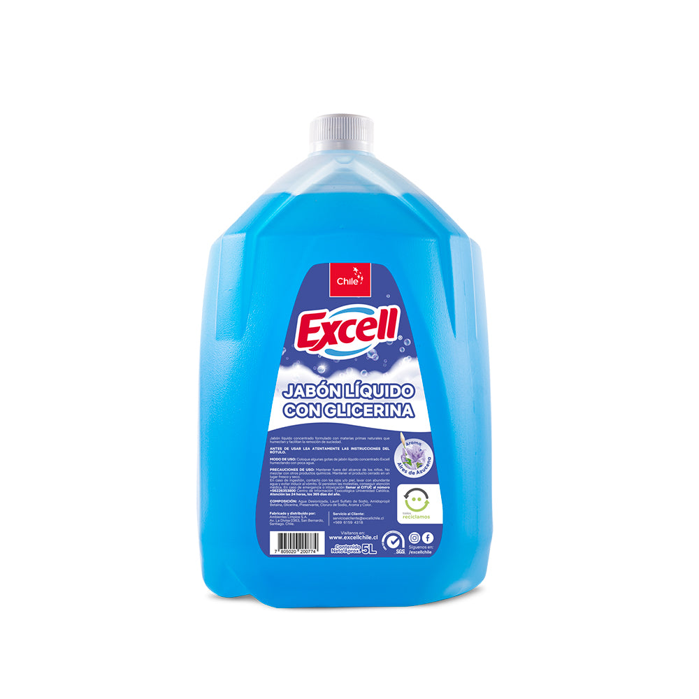 Jabon Liquido Con Glicerina Aires De Azucena 5l Excell