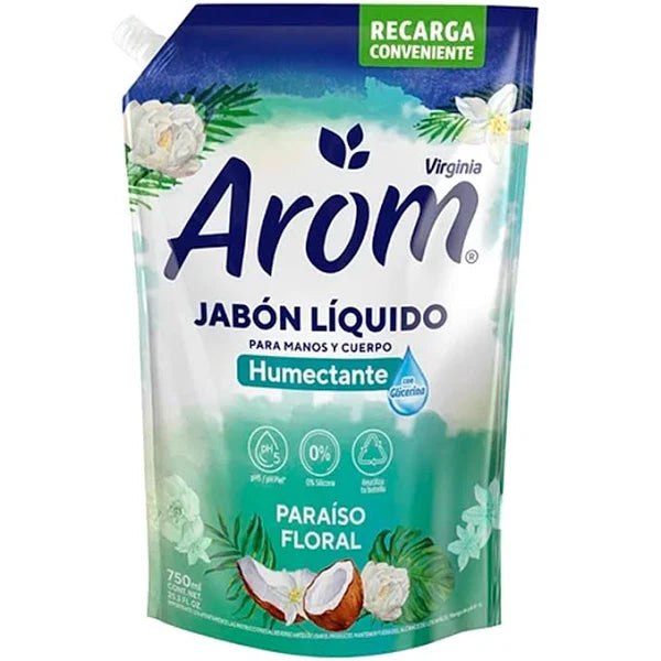 Jabon Liquido Paraiso Floral 750ml Arom