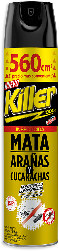 Insecticida Aerosol Mata Arañas Y Cucarachas 560cm³ killer