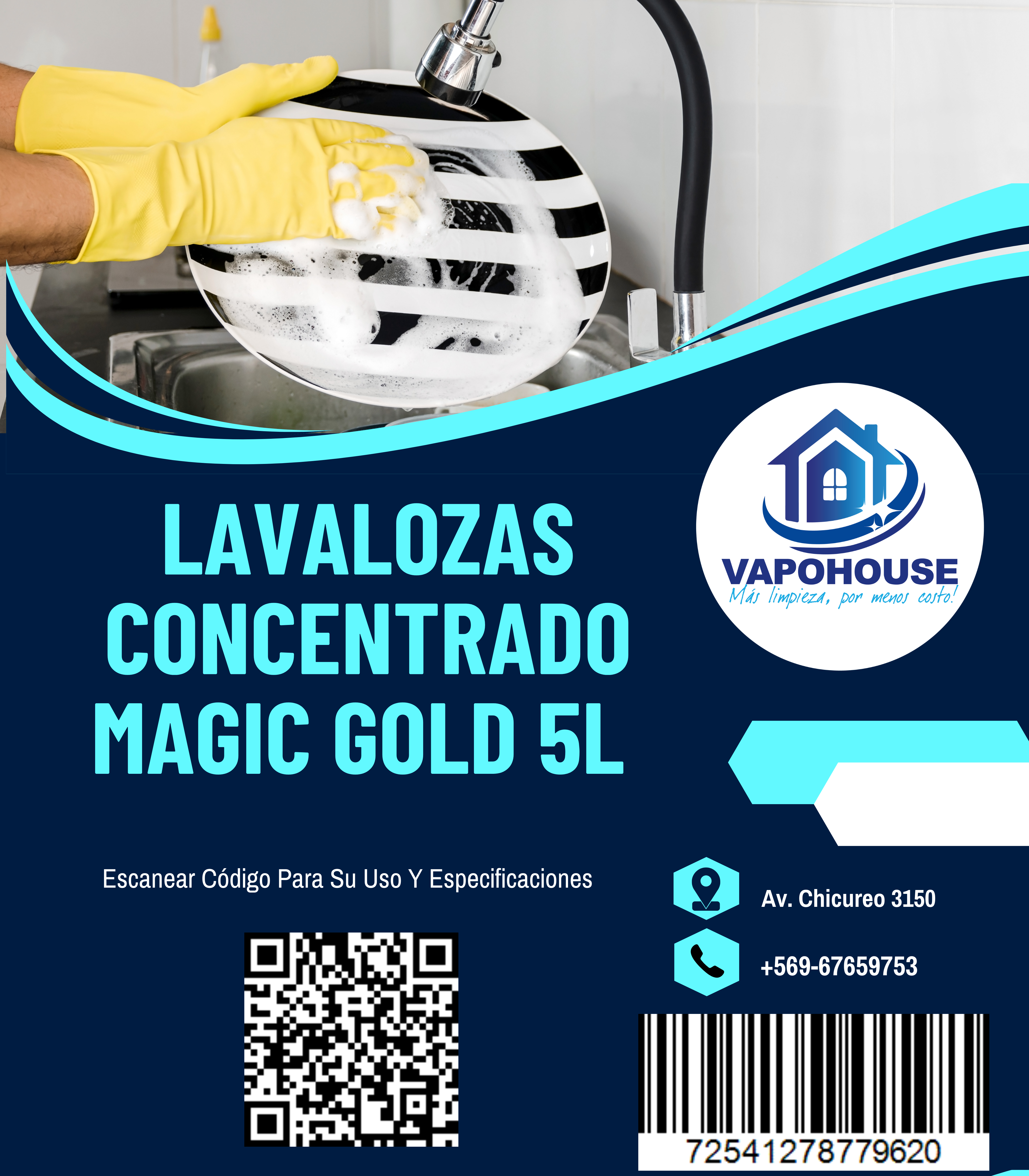 Lavalozas Concentrado Magic Gold 5L Vapohouse